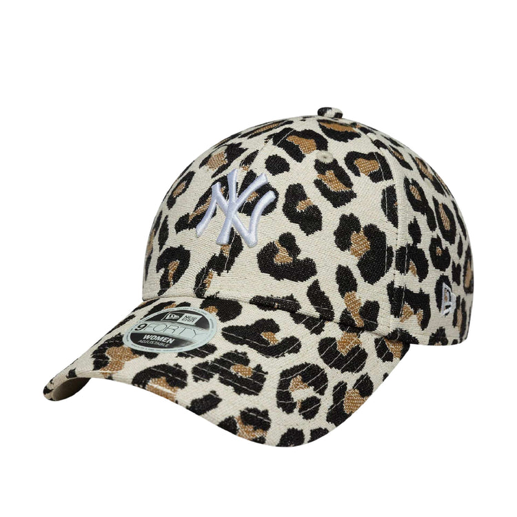 NEW ERA New York Yankees Womens MLB Leopard Midi Light Beige 9FORTY Cap 60771750