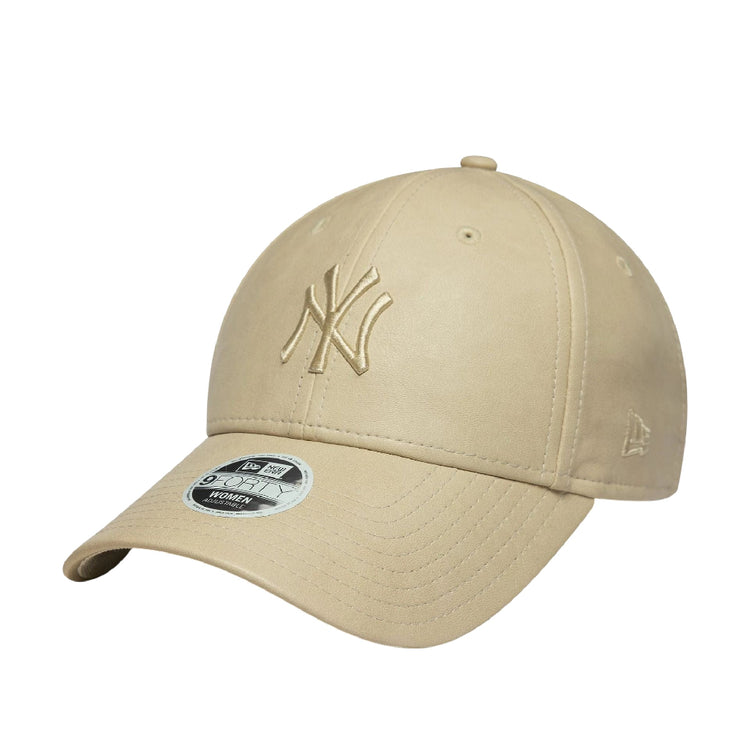 NEW ERA New York Yankees Womens MLB PU Light Beige 9FORTY Cap 60771752
