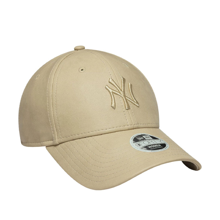 NEW ERA New York Yankees Womens MLB PU Light Beige 9FORTY Cap 60771752