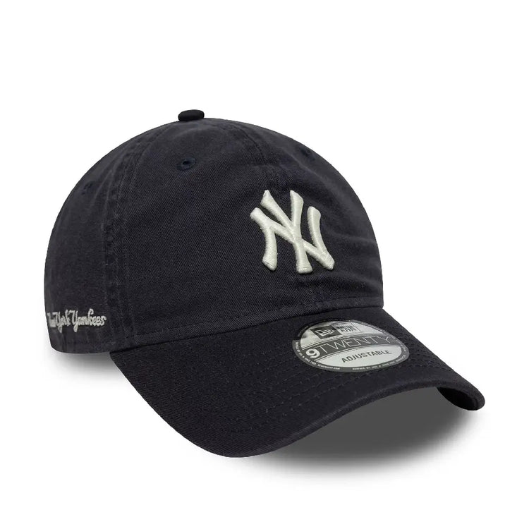 NEW ERA New York Yankees MLB Washed Script Navy 9TWENTY Cap 60771799