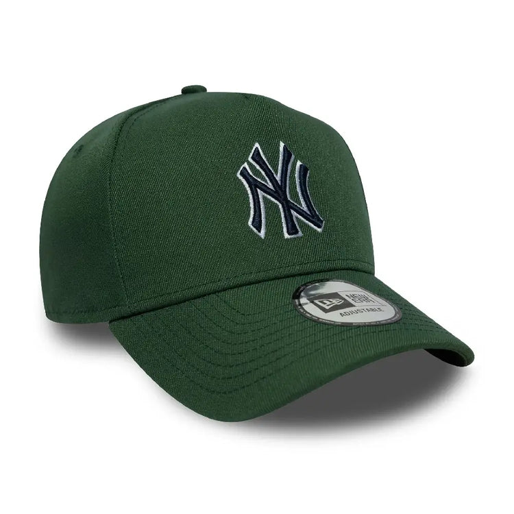 NEW ERA New York Yankees MLB Outline Script Dark Green 9FORTY E-Frame Cap 60771813