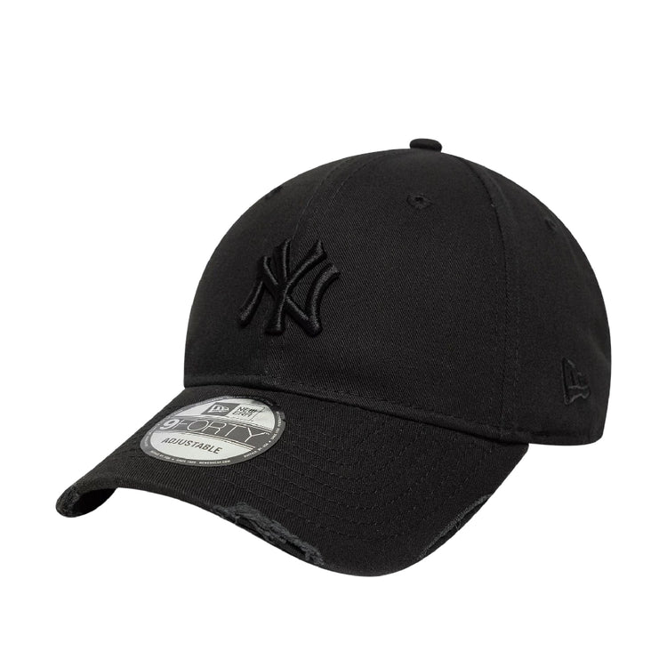 NEW ERA New York Yankees MLB Washed Distressed Black 9FORTY Cap 60771831