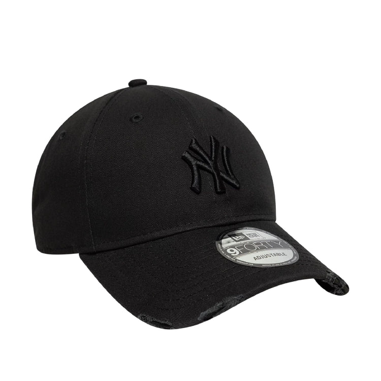 NEW ERA New York Yankees MLB Washed Distressed Black 9FORTY Cap 60771831
