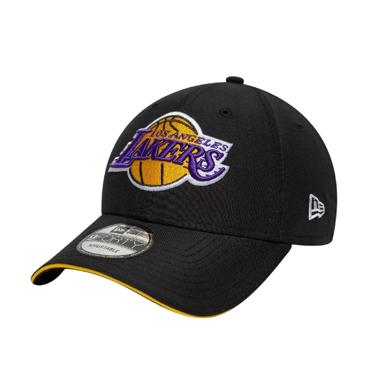 NEW ERA LA Lakers NBA Microfibre Black 9FORTY Cap 60771855