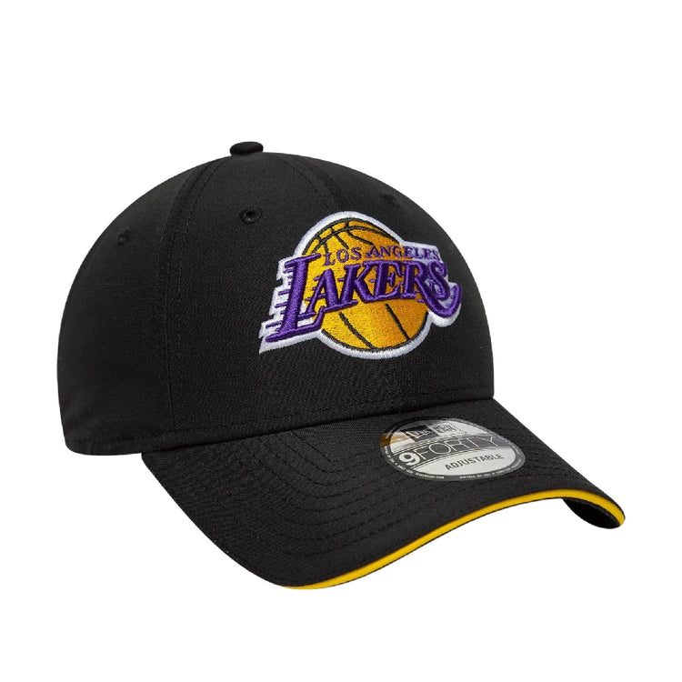 NEW ERA LA Lakers NBA Microfibre Black 9FORTY Cap 60771855