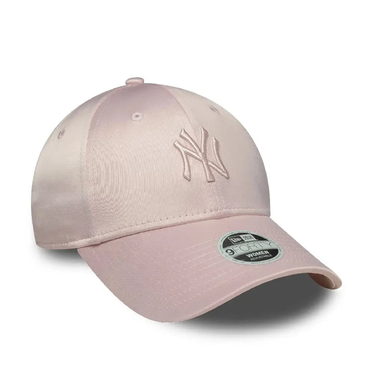 NEW ERA New York Yankees Womens MLB Satin Pastel Pink 9FORTY Cap 60771882