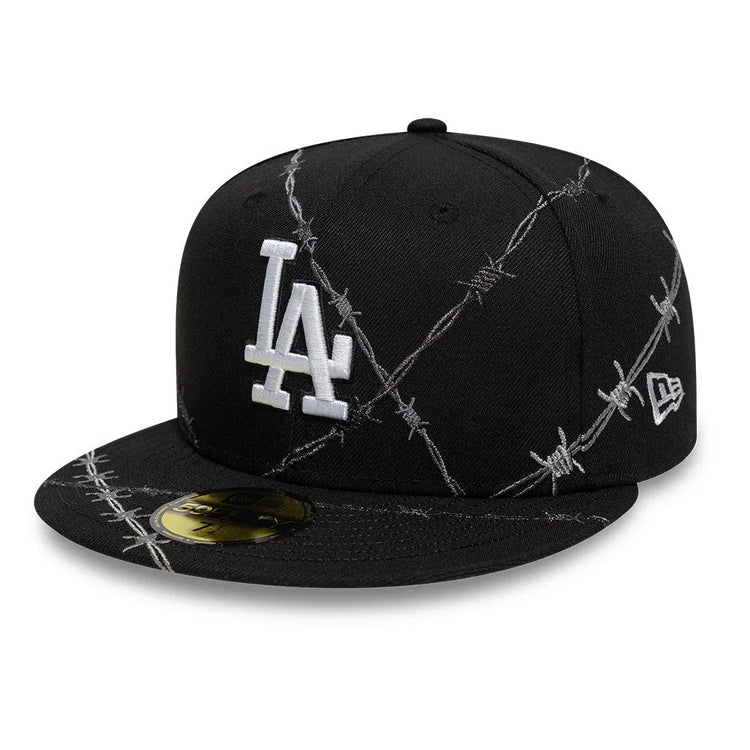 NEW ERA LA Dodgers MLB Wire Black 59FIFTY Fitted Cap 60831541