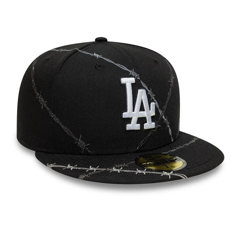 NEW ERA LA Dodgers MLB Wire Black 59FIFTY Fitted Cap 60831541