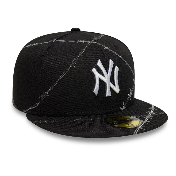 NEW ERA New York Yankees MLB Wire Black 59FIFTY Fitted Cap 60831542