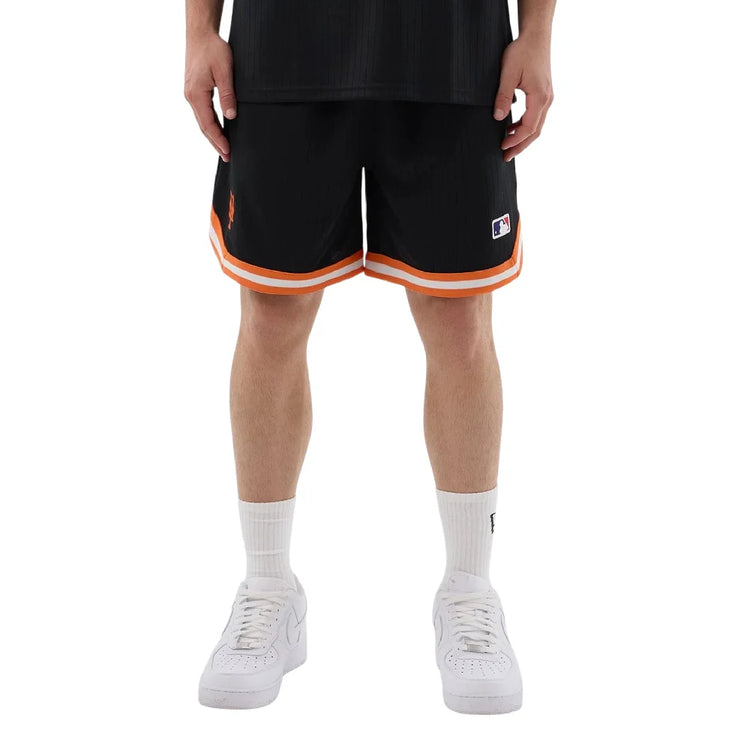 NEW ERA New York Mets MLB Arch Black Oversized Shorts 60856132