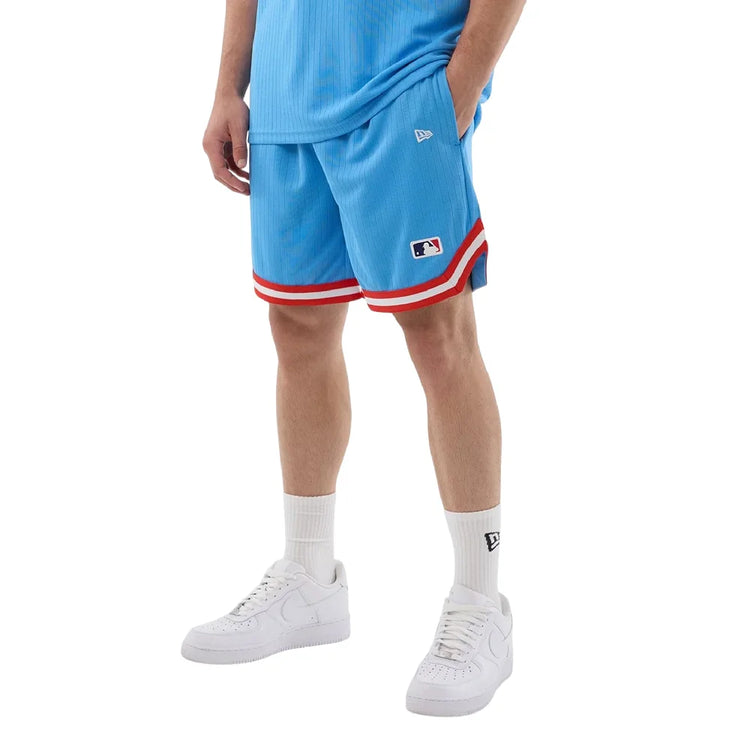 NEW ERA New York Yankees MLB Arch Pastel Blue Oversized Shorts 60856134