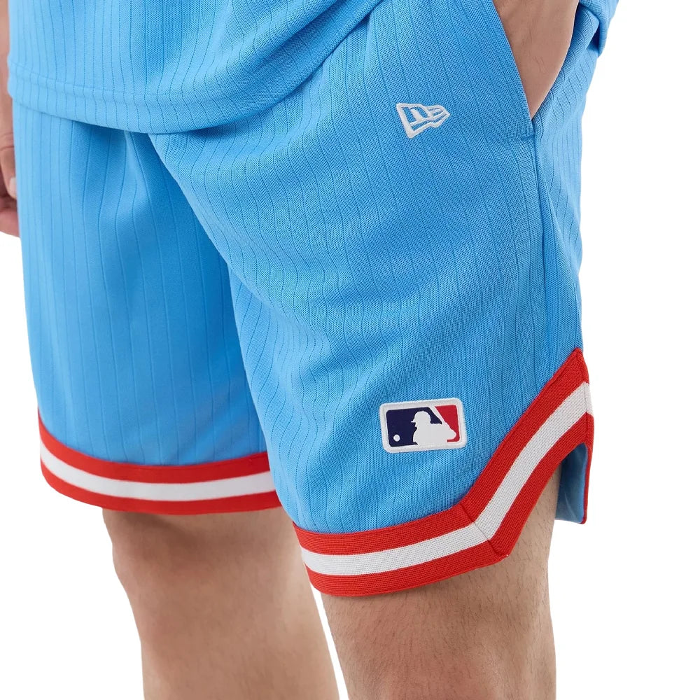 NEW ERA New York Yankees MLB Arch Pastel Blue Oversized Shorts 60856134