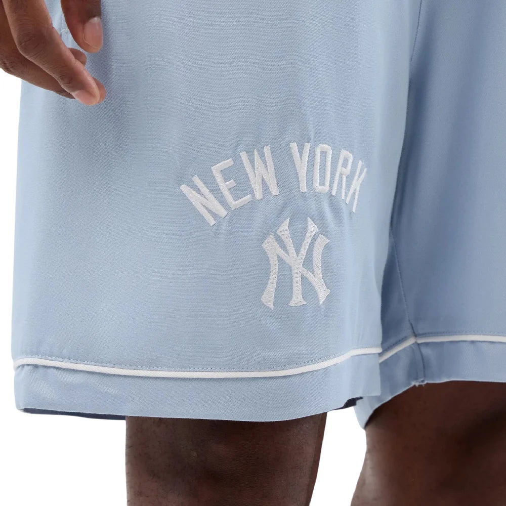 NEW ERA New York Yankees MLB Woven Pastel Blue Shorts 60856158