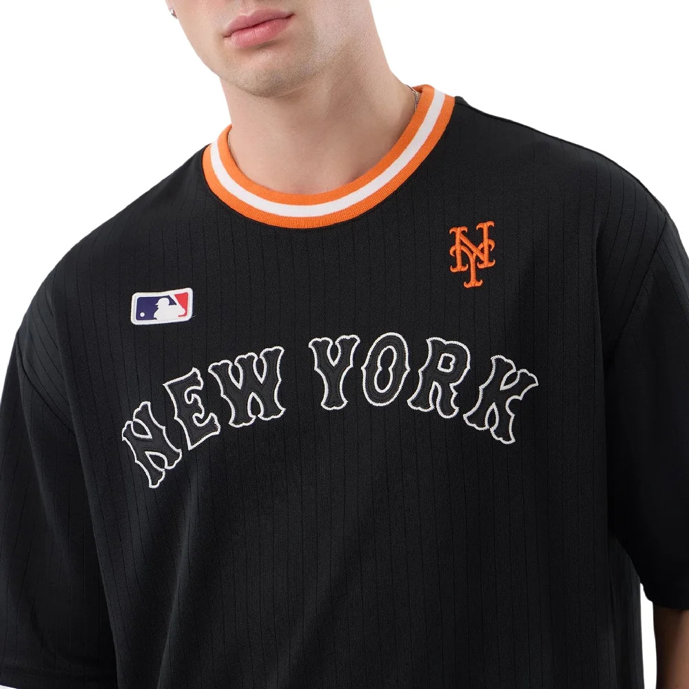 NEW ERA New York Mets MLB Arch Black Oversized T-Shirt 60856159