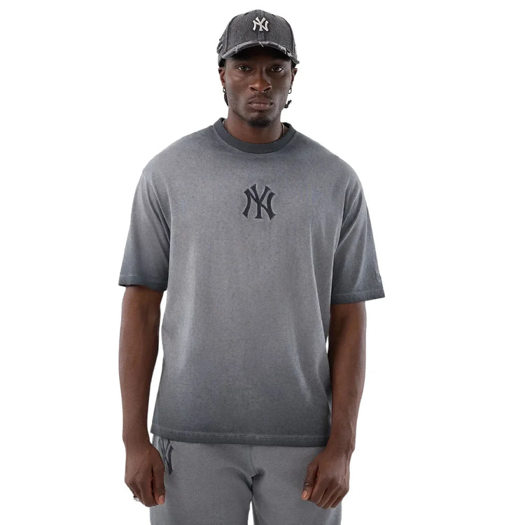 NEW ERA New York Yankees MLB Washed Logo Black T-Shirt 60856162