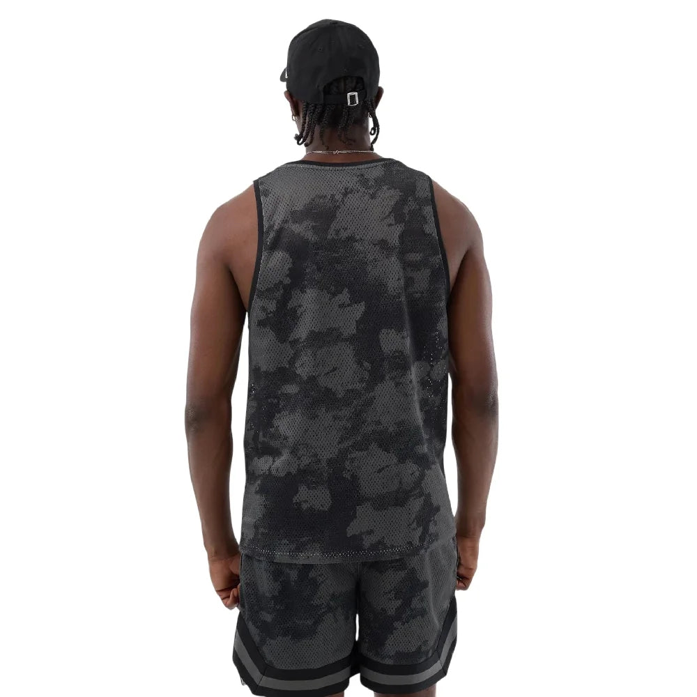 NEW ERA New Era All Over Print Black Camo Mesh Tank Top 60856188