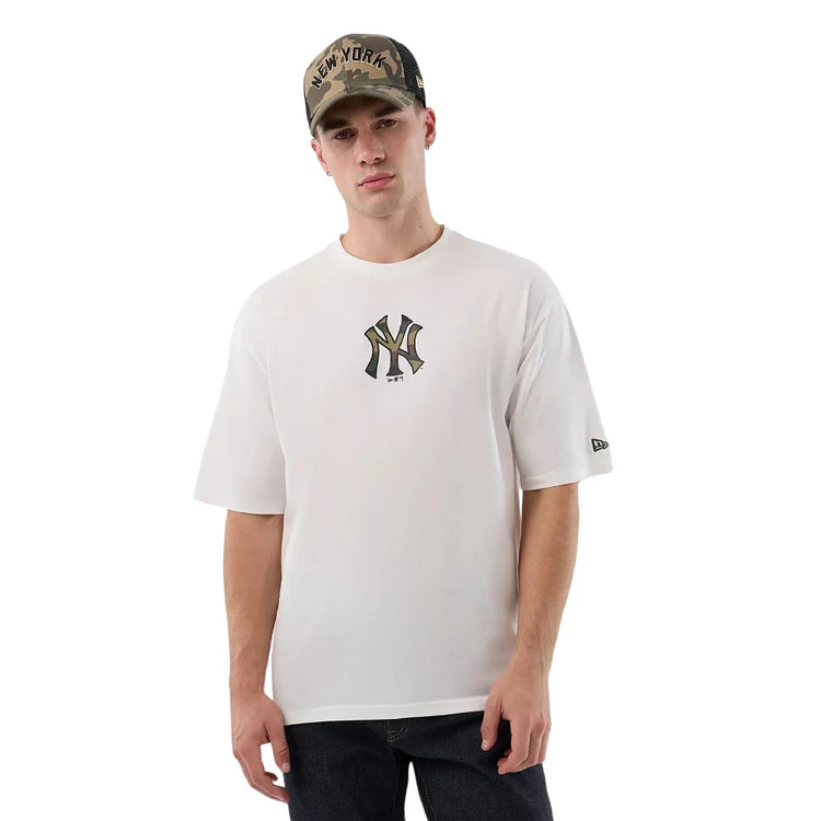 NEW ERA New York Yankees MLB Infill White Oversized T-Shirt 60856215