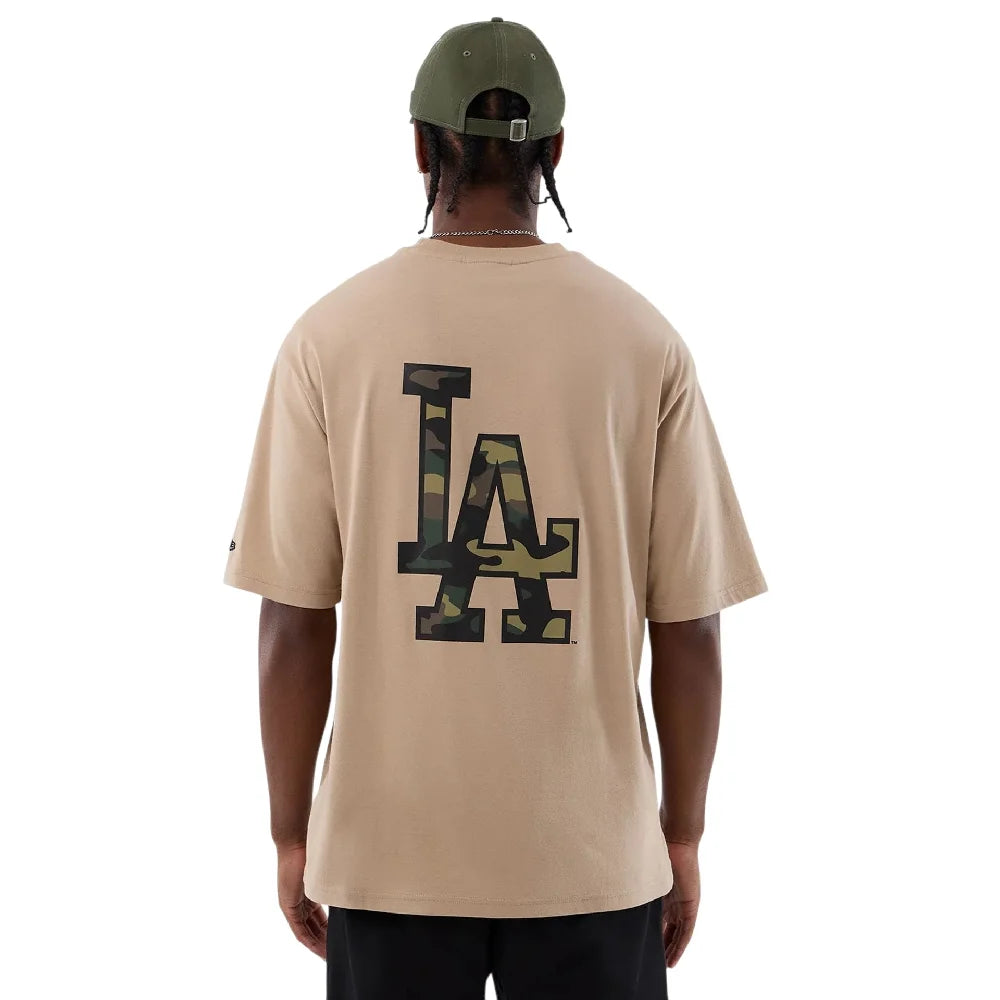 NEW ERA LA Dodgers MLB Infill Light Beige Oversized T-Shirt 60856216