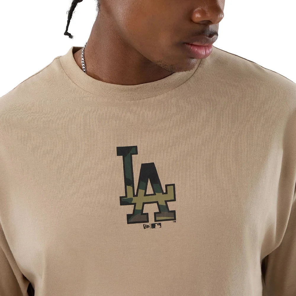 NEW ERA LA Dodgers MLB Infill Light Beige Oversized T-Shirt 60856216