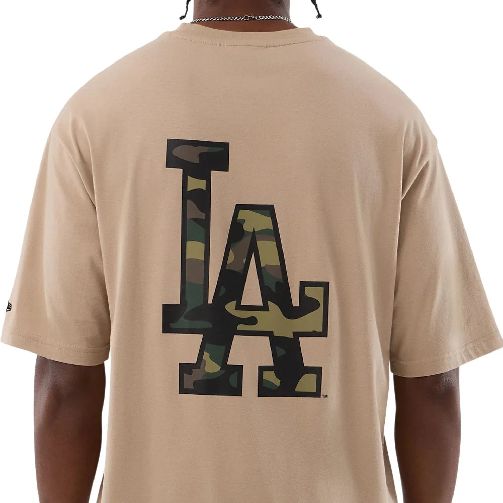 NEW ERA LA Dodgers MLB Infill Light Beige Oversized T-Shirt 60856216