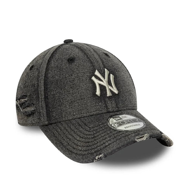 NEW ERA New York Yankees MLB Acid Wash Black 9FORTY Adjustable Cap 60856239