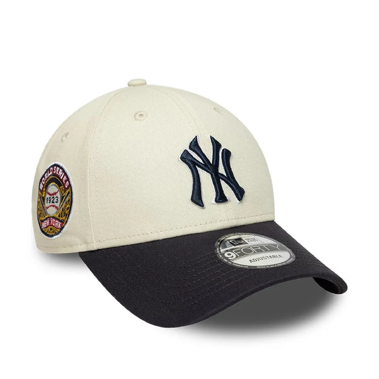 NEW ERA New York Yankees MLB World Series Patch Cream 9FORTY Adjustable Cap 60856257