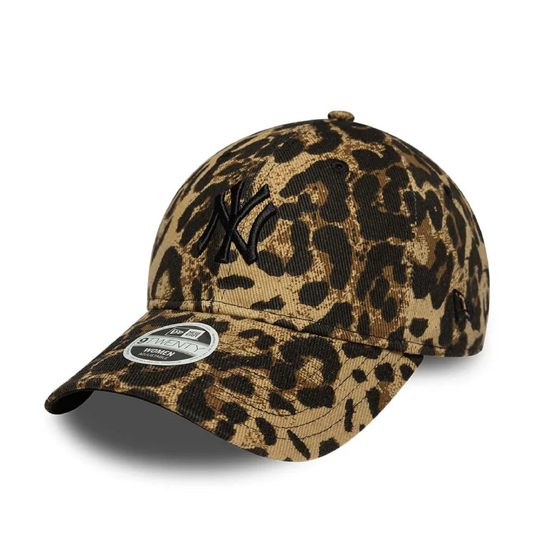 NEW ERA New York Yankees Womens MLB Leopard Dark Brown 9TWENTY Adjustable Cap 60856260