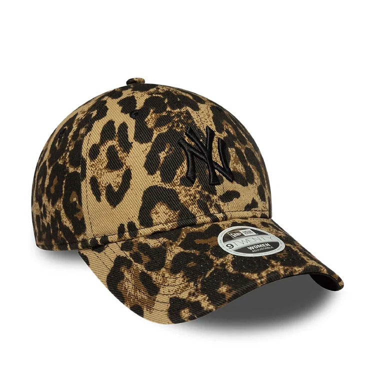NEW ERA New York Yankees Womens MLB Leopard Dark Brown 9TWENTY Adjustable Cap 60856260