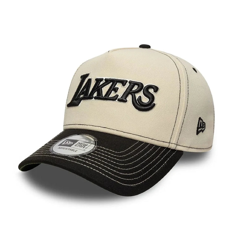 NEW ERA LA Lakers NBA City Icon Cream 9FORTY E-Frame Adjustable Cap 60856278