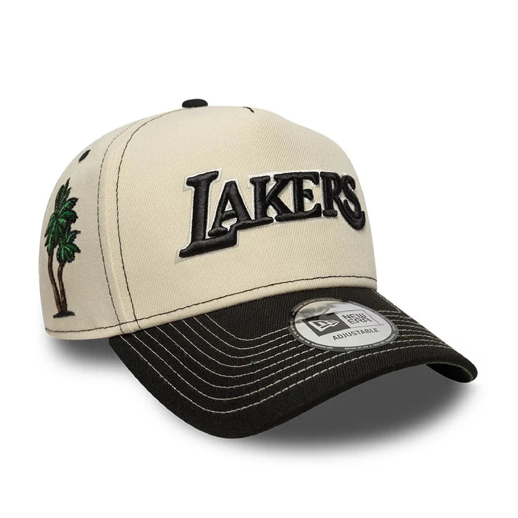 NEW ERA LA Lakers NBA City Icon Cream 9FORTY E-Frame Adjustable Cap 60856278