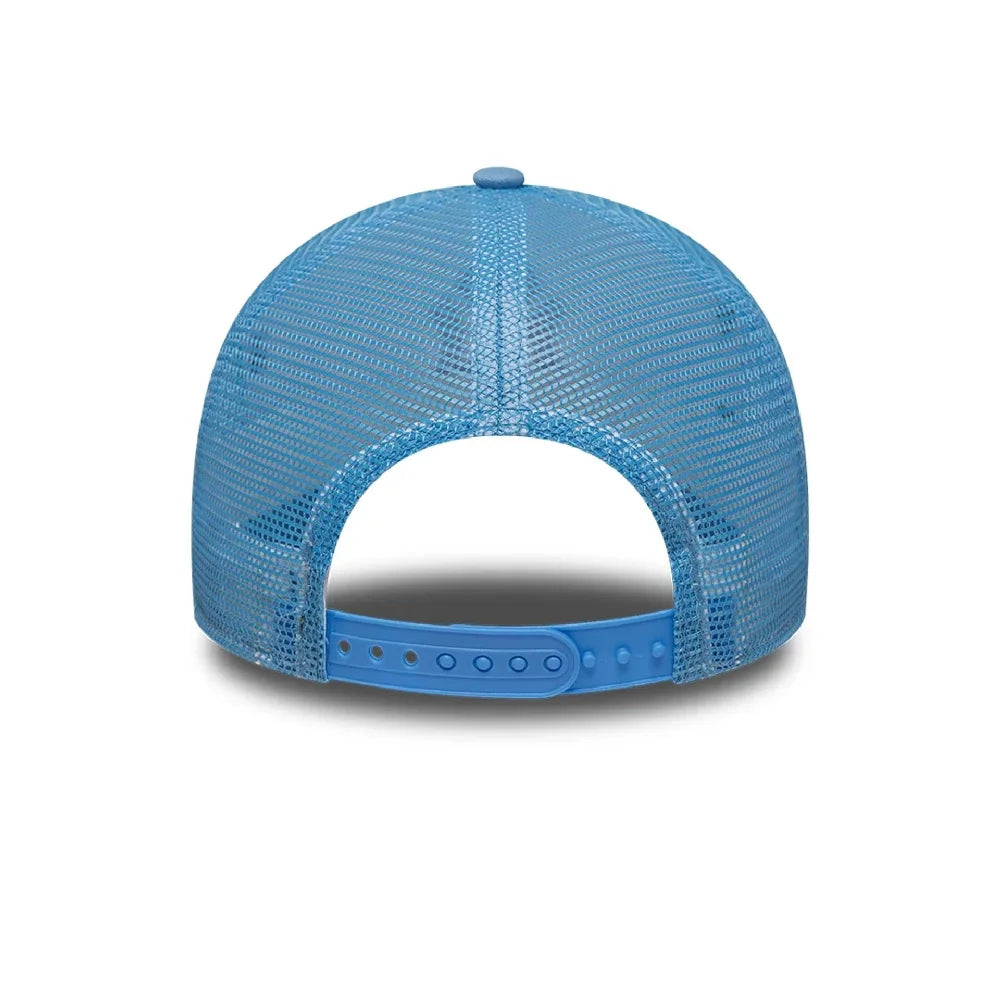 NEW ERA New York Yankees MLB League Essential Pastel Blue 9FORTY A-Frame Trucker Adjustable Cap 60856282
