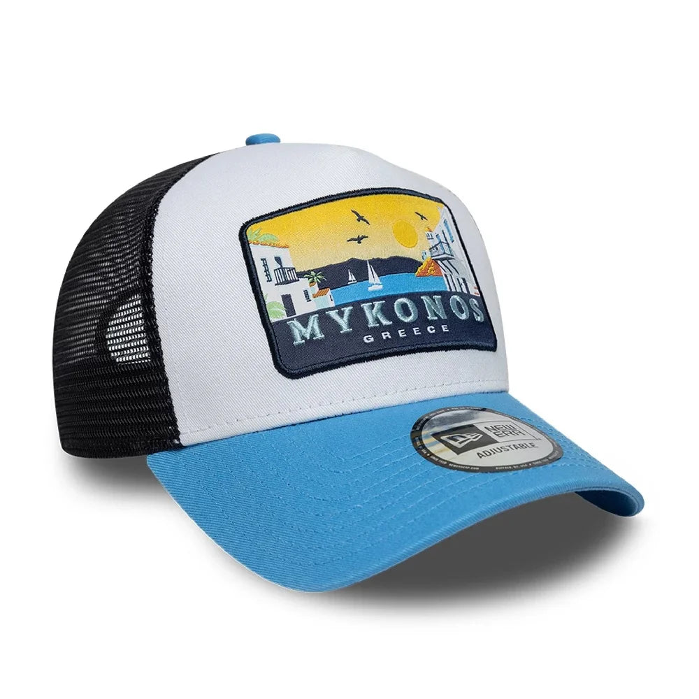NEW ERA New Era Location Pastel Blue 9FORTY A-Frame Trucker Adjustable Cap 60856283