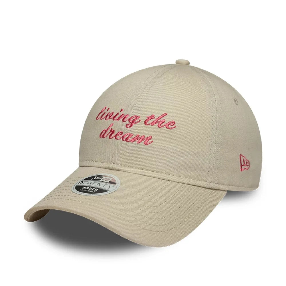 NEW ERA Womens New Era Slogan Cream 9TWENTY Adjustable Cap 60856295
