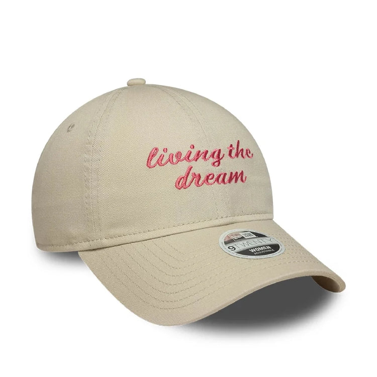 NEW ERA Womens New Era Slogan Cream 9TWENTY Adjustable Cap 60856295