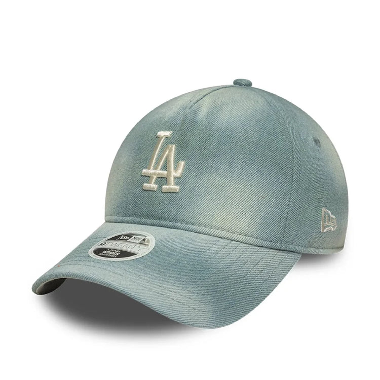 NEW ERA LA Dodgers Womens MLB Denim Light Blue 9TWENTY A-Frame Adjustable Cap 60856319