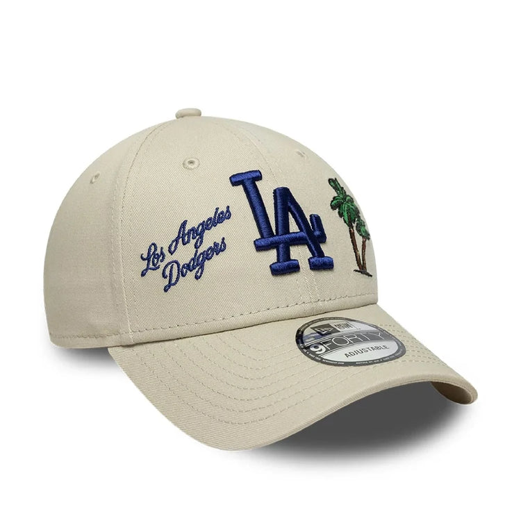 NEW ERA LA Dodgers MLB City Icon Light Beige 9FORTY Adjustable Cap 60856335