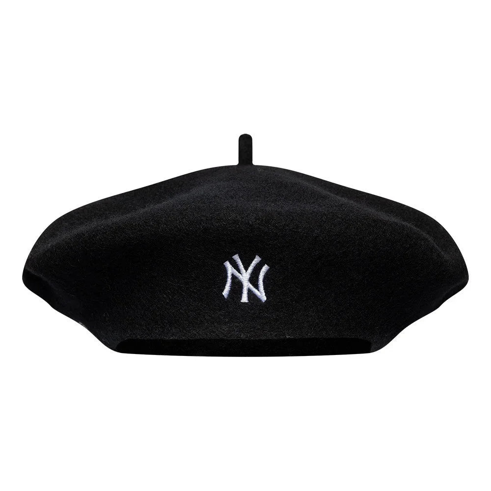 NEW ERA New York Yankees MLB Wool Script Black Beret 60915736