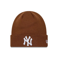 NEW ERA New York Yankees MLB League Essential Brown Cuff Knit Beanie Hat 60915757