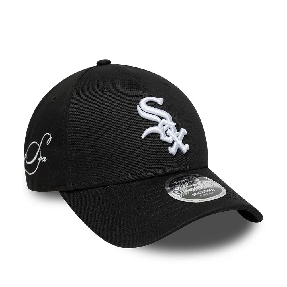 NEW ERA Chicago White Sox MLB Side Script Black 9FORTY M-Crown Adjustable Cap 60915787