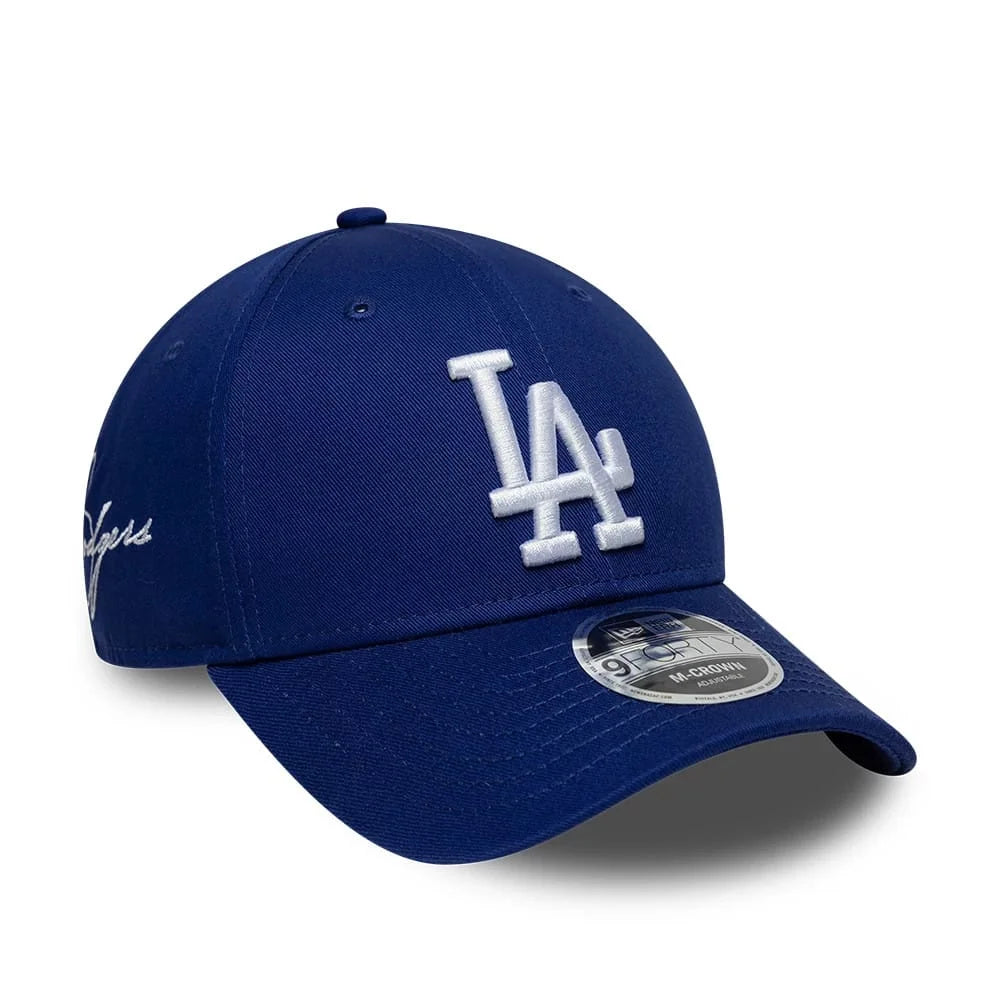 NEW ERA LA Dodgers MLB Side Script Dark Blue 9FORTY M-Crown Adjustable Cap 60915788