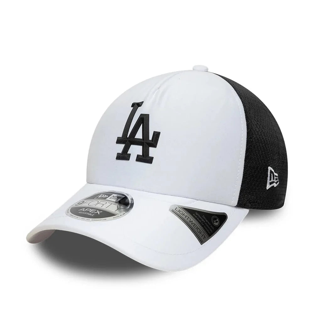 NEW ERA LA Dodgers MLB Sporty White 9FORTY Apex Adjustable Cap 60915835