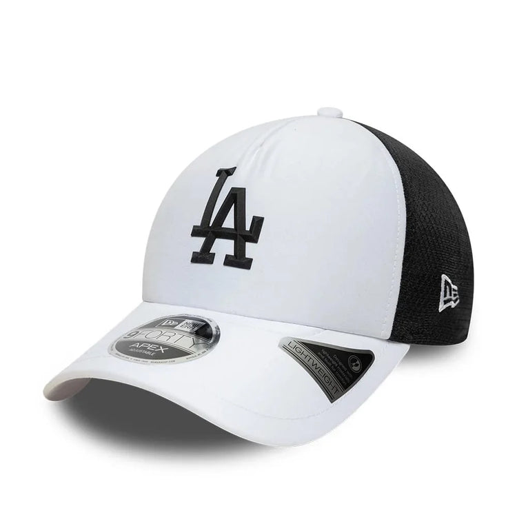 NEW ERA LA Dodgers MLB Sporty White 9FORTY Apex Adjustable Cap 60915835