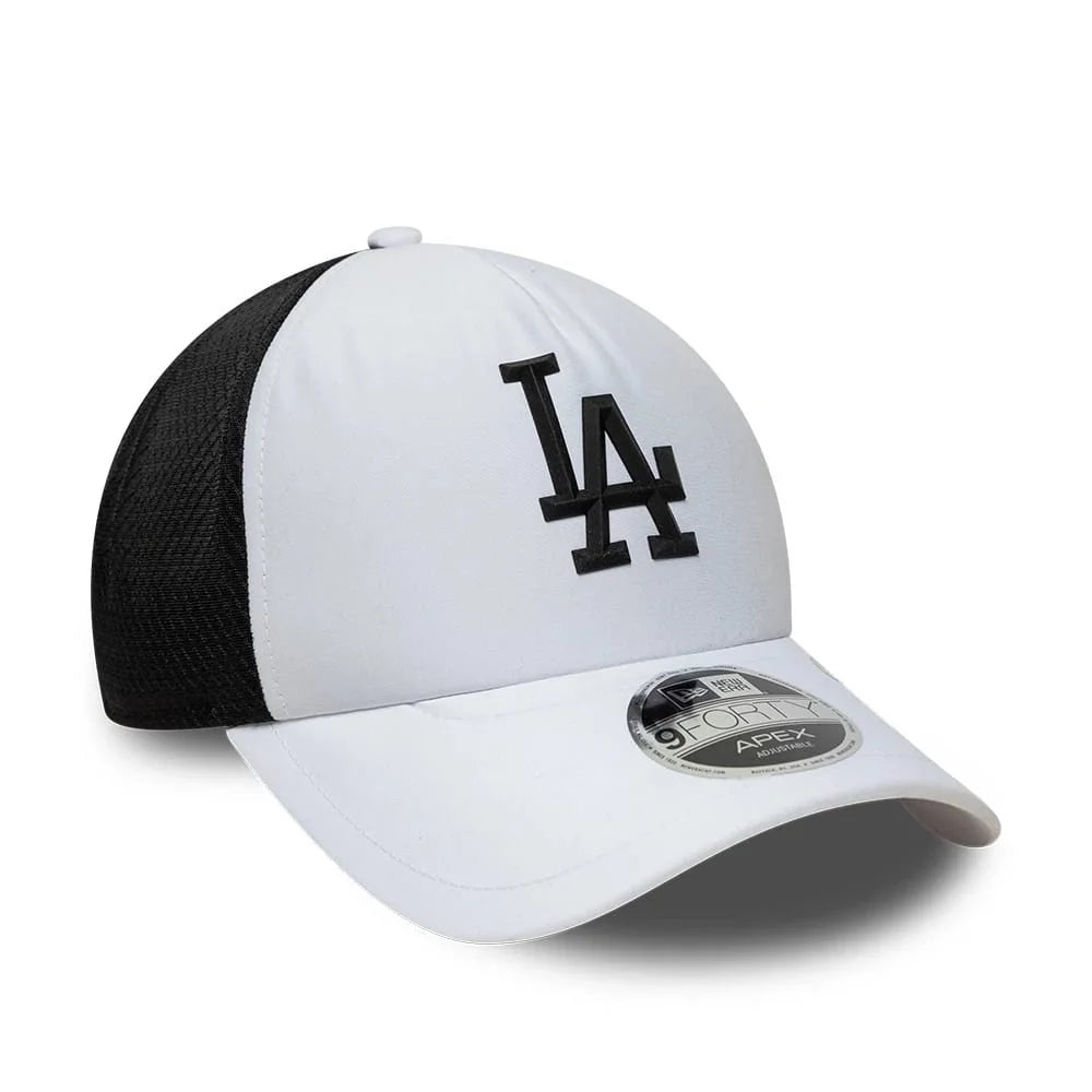 NEW ERA LA Dodgers MLB Sporty White 9FORTY Apex Adjustable Cap 60915835
