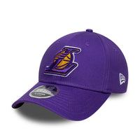 NEW ERA LA Lakers NBA Side Script Purple 9FORTY M-Crown Adjustable Cap 60915953