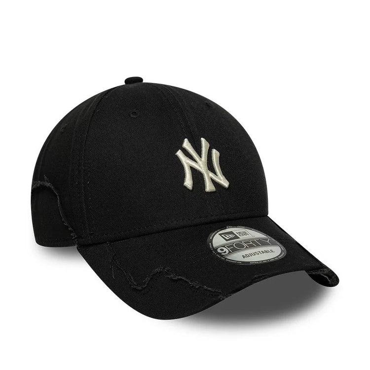 NEW ERA New York Yankees MLB Stitched Black 9FORTY Adjustable Cap 60915981