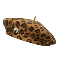 NEW ERA New York Yankees MLB Leopard Beige Beret 60915988