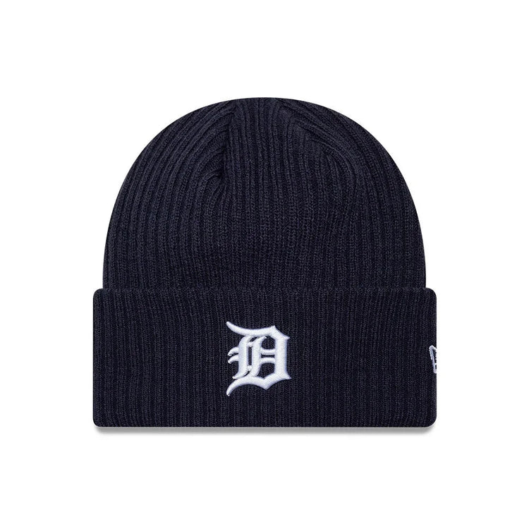 NEW ERA Detroit Tigers MLB Wide Navy Cuff Knit Beanie Hat 60915991