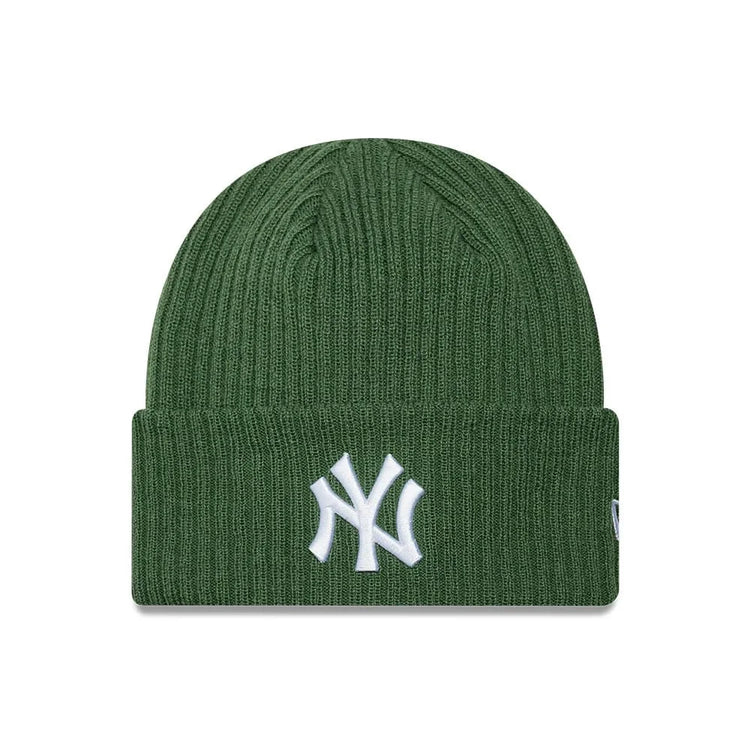 NEW ERA New York Yankees MLB Wide Dark Green Cuff Knit Beanie Hat 60915993