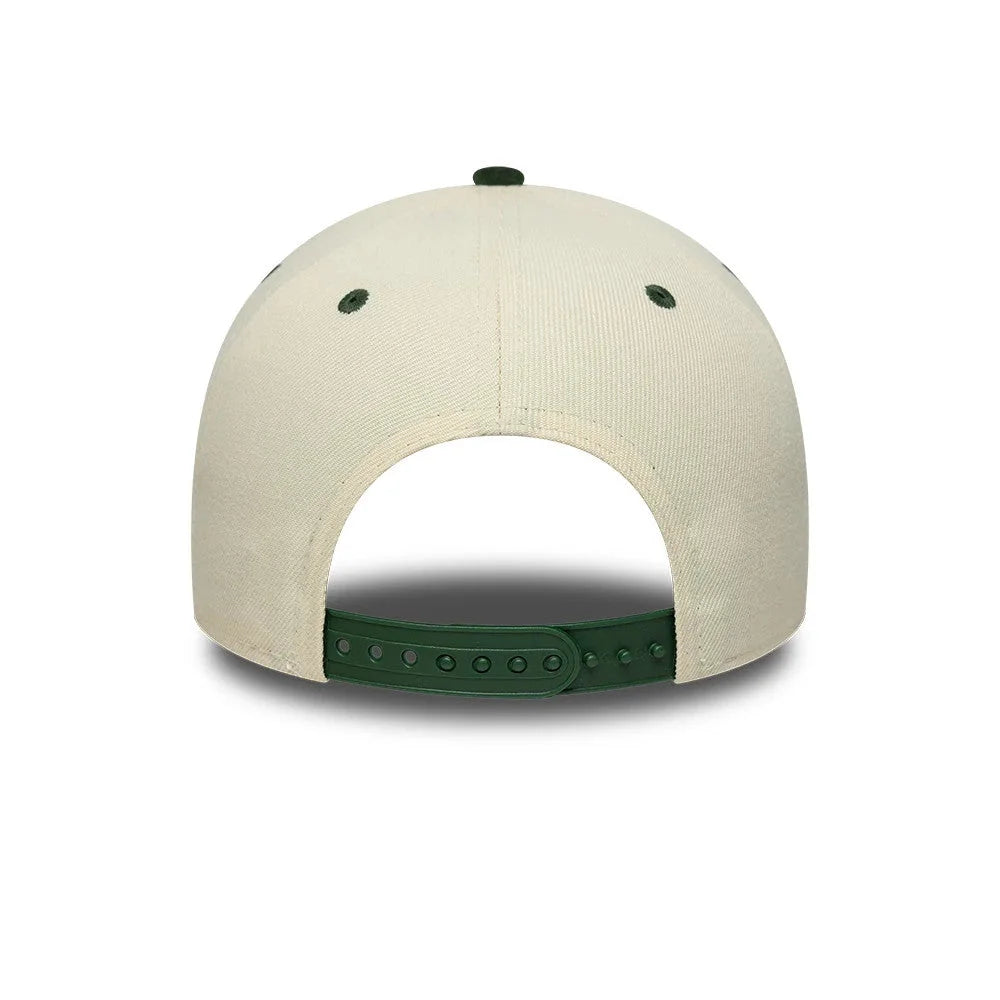 NEW ERA New York Yankees MLB Suede Cream & Green 9FORTY E-Frame Adjustable Cap 60915996