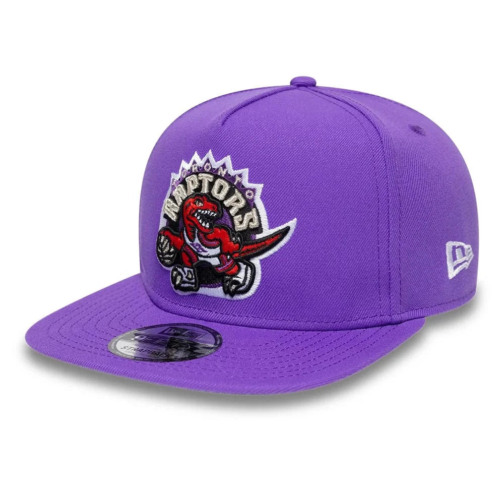 NEW ERA Toronto Raptors NBA Hardwood Classic Bright Purple 9FIFTY A-Frame Snapback Adjustable Cap 60954843